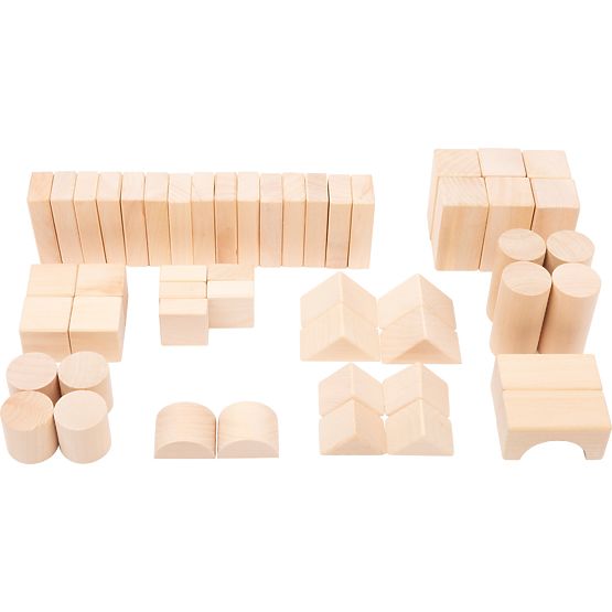 Kostki drewniane Small Foot 50 szt. naturalne
