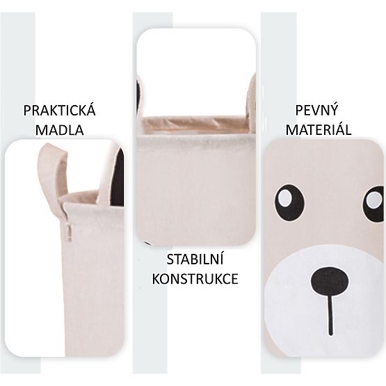 Kosz na zabawki - miś