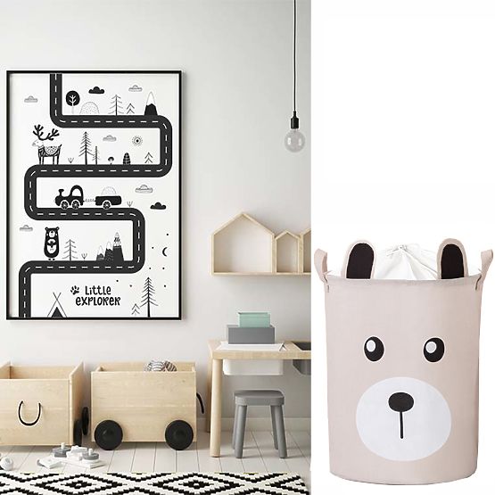 Kosz na zabawki - miś