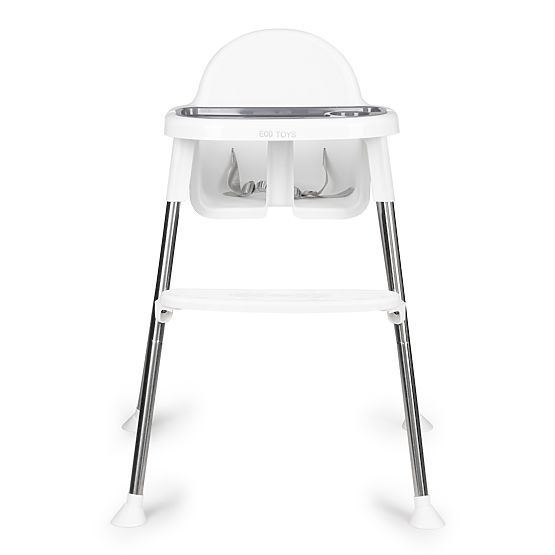 Krzesełko do karmienia 2w1 z tacką i pasami ECOTOYS