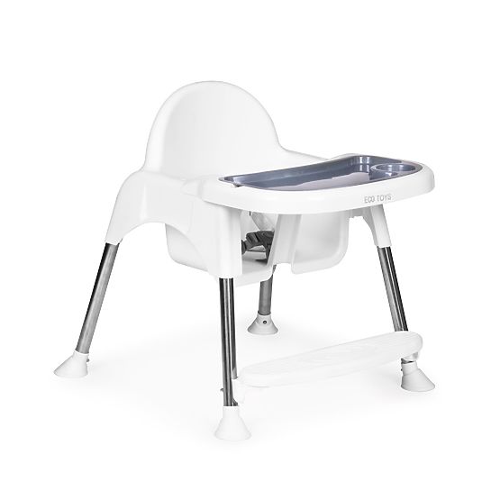 Krzesełko do karmienia 2w1 z tacką i pasami ECOTOYS