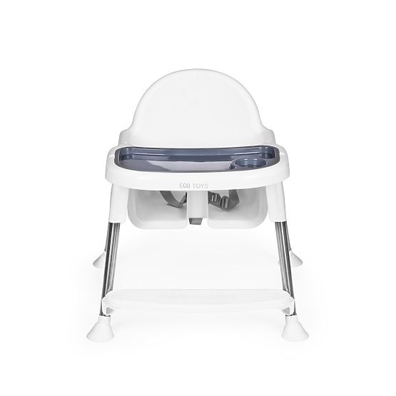 Krzesełko do karmienia 2w1 z tacką i pasami ECOTOYS