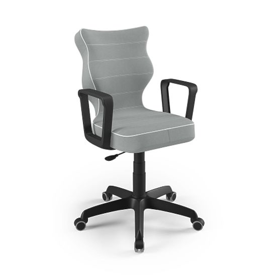 Krzesło biurowe dostosowane do wzrostu 146-176,5 cm - szare