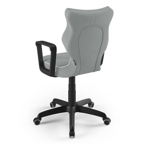 Krzesło biurowe dostosowane do wzrostu 159-188 cm - szare