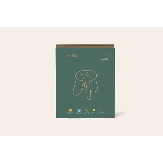 Designerskie krzesło X - naturalne