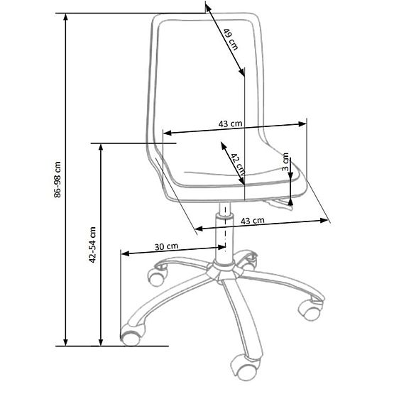 Krzesło dla dziecka FUN różowe