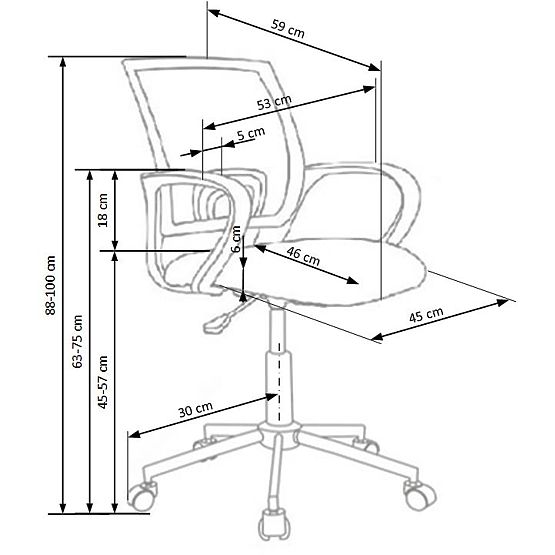 Dziecięca obrotowa krzesło Paris