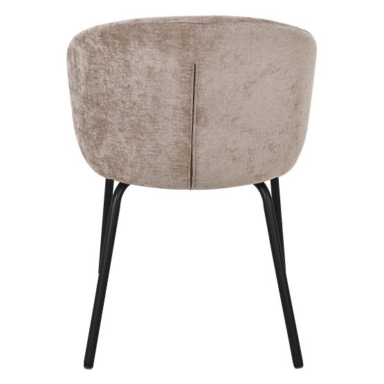 Krzesło do jadalni Larisa, brązowe/czarne nogi