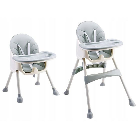 Krzesło do jadalni Prima 2w1 - szare