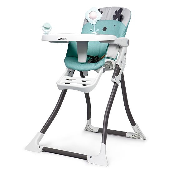 Krzesło do jadalni Renifer - biało-turkusowe