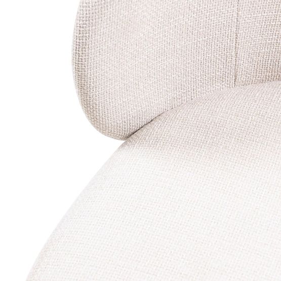 Krzesło jadalniane Larisa, jasnobeżowe/czarne nogi