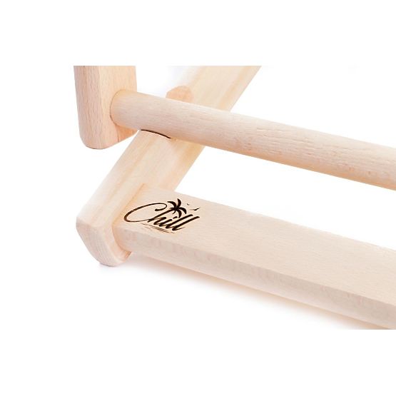 Krzesło plażowe Stripes - żółto-białe