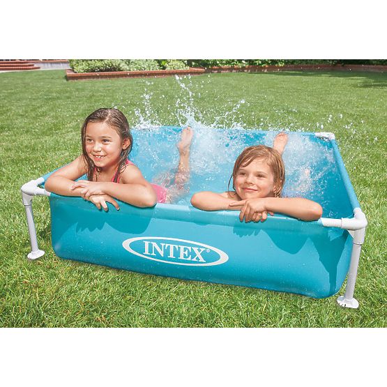 Kwadratowy basen ramowy dla dzieci 122x122x30 cm INTEX 57173