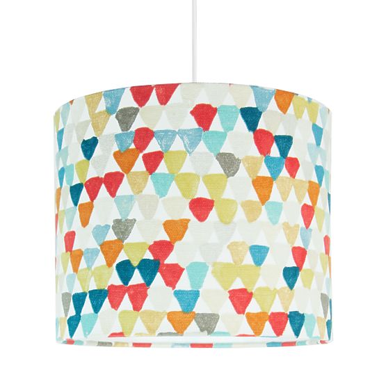 Lampa do zawieszenia z tkaniny Trójkąty Mini