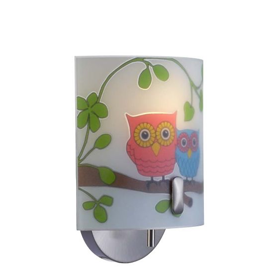 Lampa ścienna Sowy