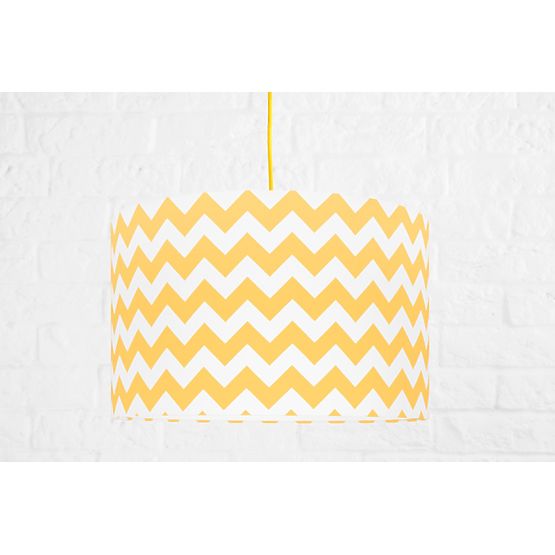 Lampa wisząca z tkaniny Cik CAK - żółty