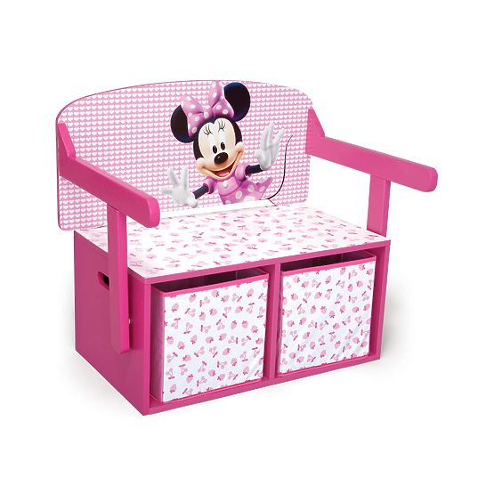 Ława dla dzieci ze schowkiem Myszka Minnie