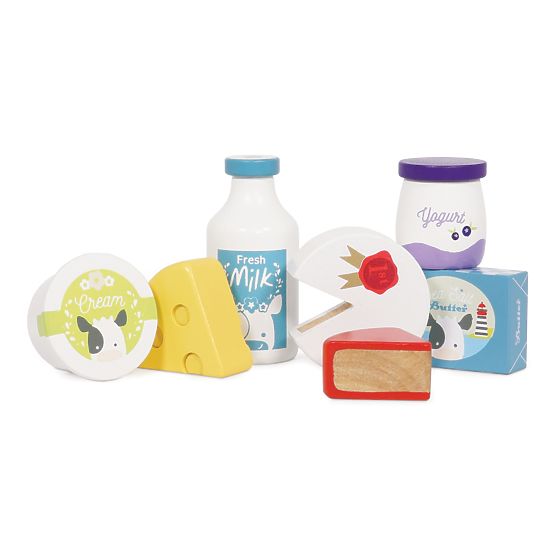 Le Toy Van Crate z produktami mlecznymi