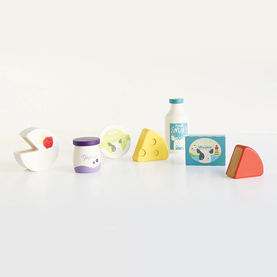 Le Toy Van Crate z produktami mlecznymi