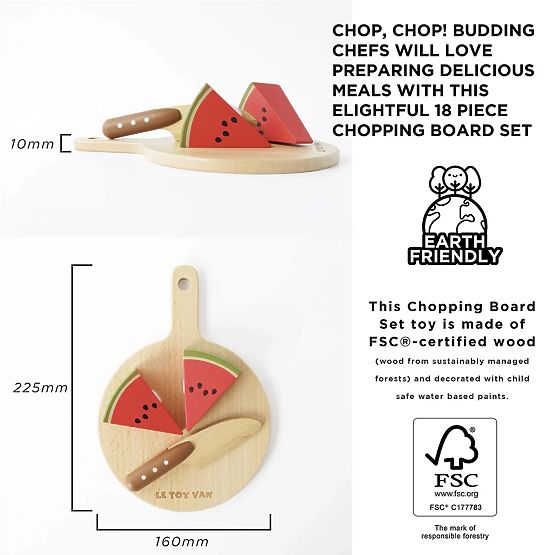 Le Toy Van Krojenie owoców i warzyw z deską