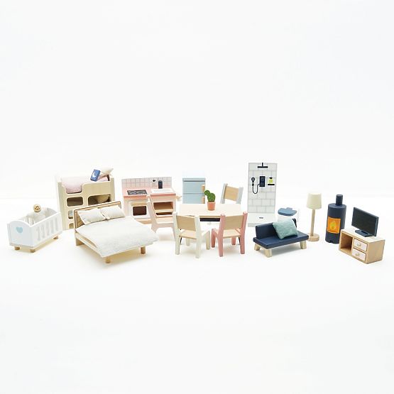 Le Toy Van Meble Startowe Daisylane - kompletny zestaw do domku