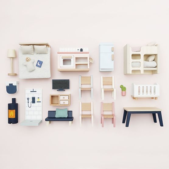 Le Toy Van Meble Startowe Daisylane - kompletny zestaw do domku