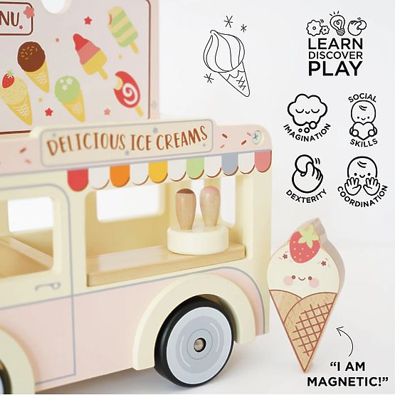 Le Toy Van Samochód z lodami nowy design