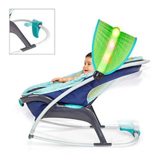 Leżaczek dla dzieci Bright Starts Light Up Lagoon Rocker Napper
