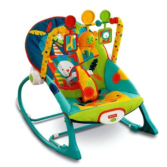 Leżaczek Fisher Price 2w1 z pozytywką