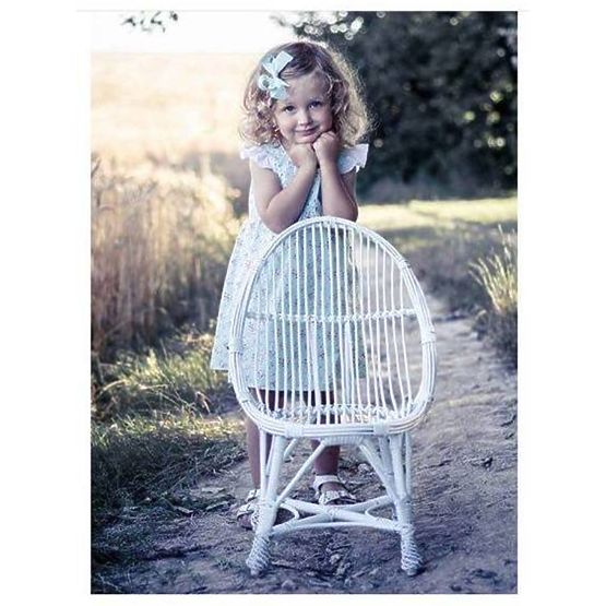 LILU Fotel wiklinowy Łza