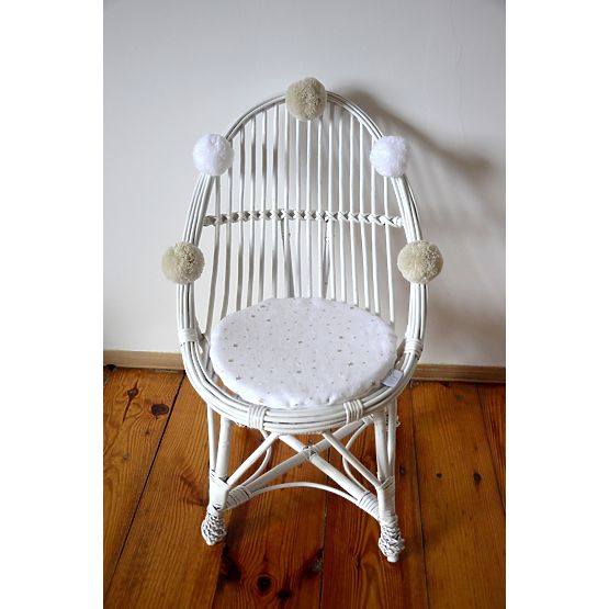 LILU Fotel wiklinowy Łza