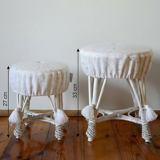 LILU Mały wiklinowy fotelik