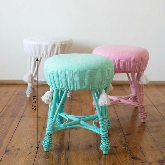 LILU Mały wiklinowy fotelik