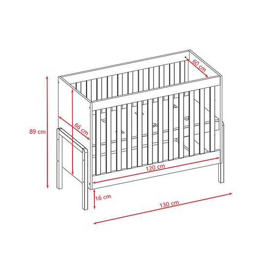 Łóżeczko dziecięce Viktor 120 x 60 cm