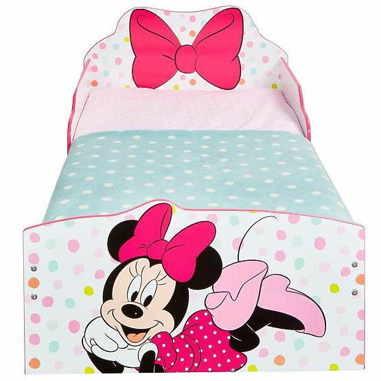 Łóżko dziecięce Minnie Mouse z miejscem do przechowywania