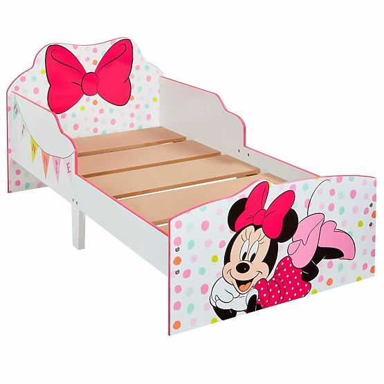 Łóżko dziecięce Minnie Mouse z miejscem do przechowywania