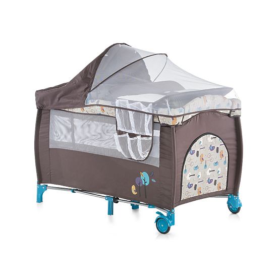 Łóżeczko turystyczne CHIPOLINO Play pen and Crib Bella - denim