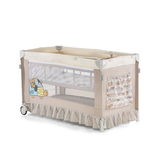 Łóżeczko turystyczne CHIPOLINO Play pen and crib Sahara - beżowe
