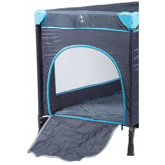 Łóżeczko turystyczne z materacykiem - granatowe