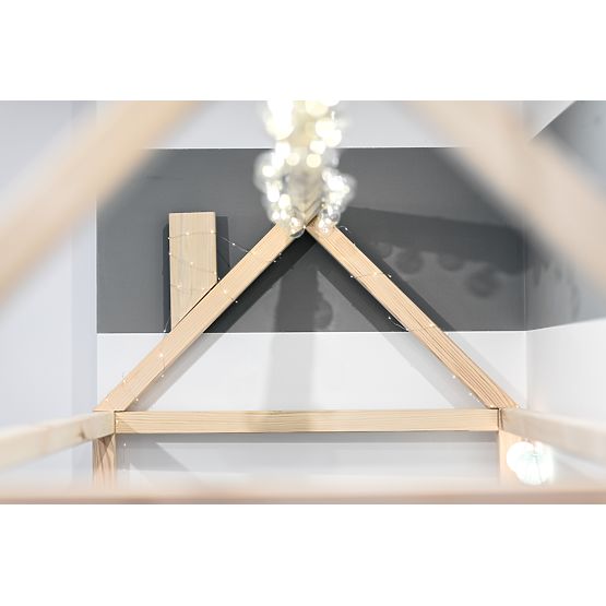 Dziecięce łóżko domek Paul - naturalne