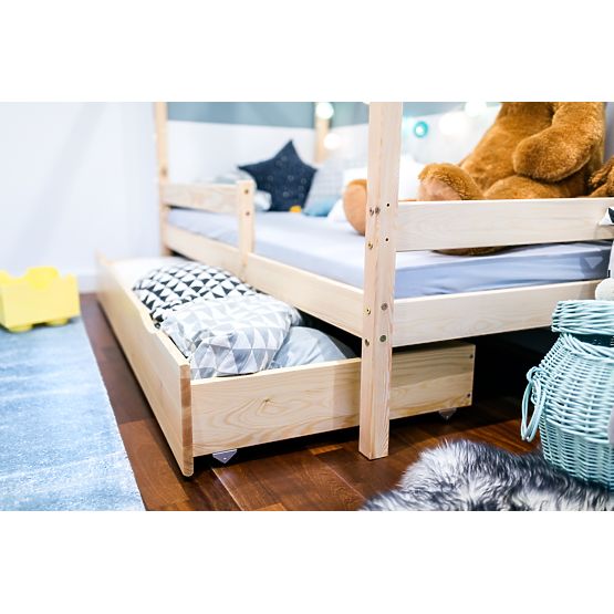 Dziecięce łóżko domek Paul - naturalne