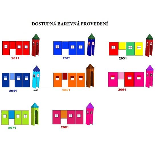Łóżko dla dzieci Gabi z wieżą i zjeżdżalnią - białe