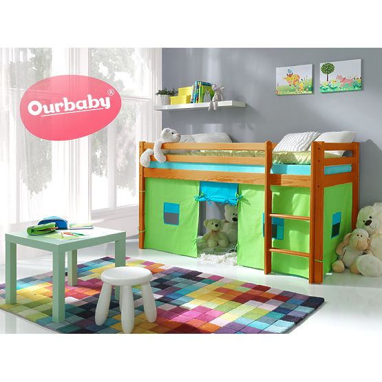 Łóżko dla dziecka antresola Ourbaby Modo Olcha