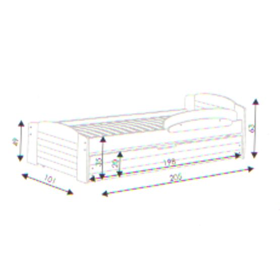 Łóżko dla dziecka Lili - białe