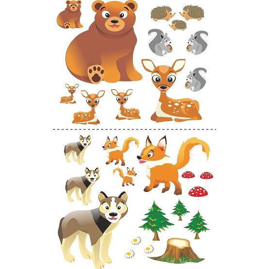 Łóżko dla dziecka z barierką - Las