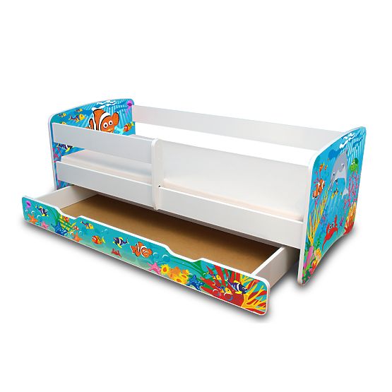 Łóżko dla dziecka z barierką - Ocean