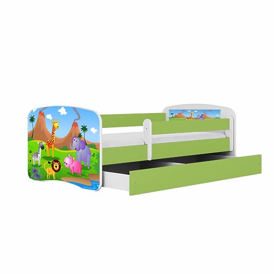 Łóżko dziecięce z barierką Ourbaby - Safari