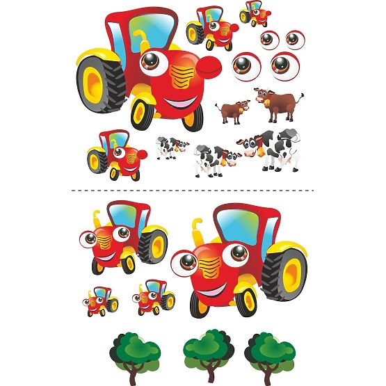 Łóżko dla dziecka z barierką - Traktor