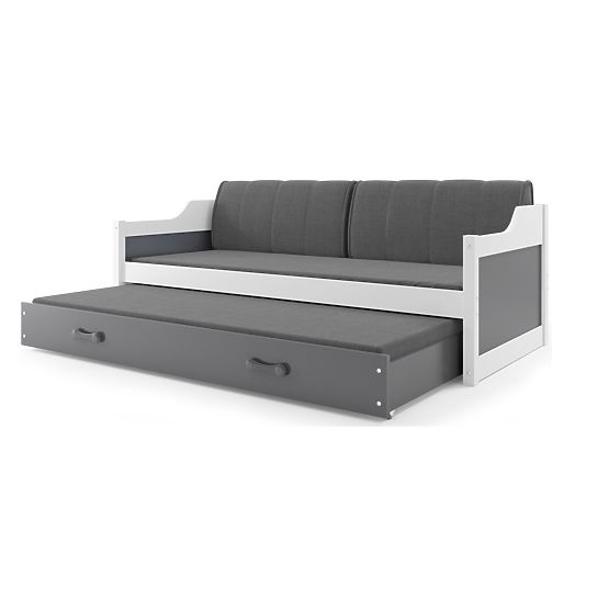 Łóżko dla dziecka z dostawką David – białe