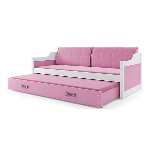 Łóżko dla dziecka z dostawką David – białe